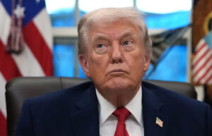 U.S. President Donald Trump speaks during public appearance amid heightened tensions with Iran.