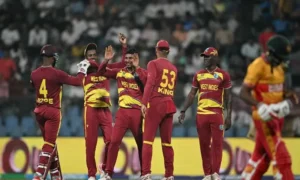 West Indies vs Zimbabwe T20 World Cup match in Mumba