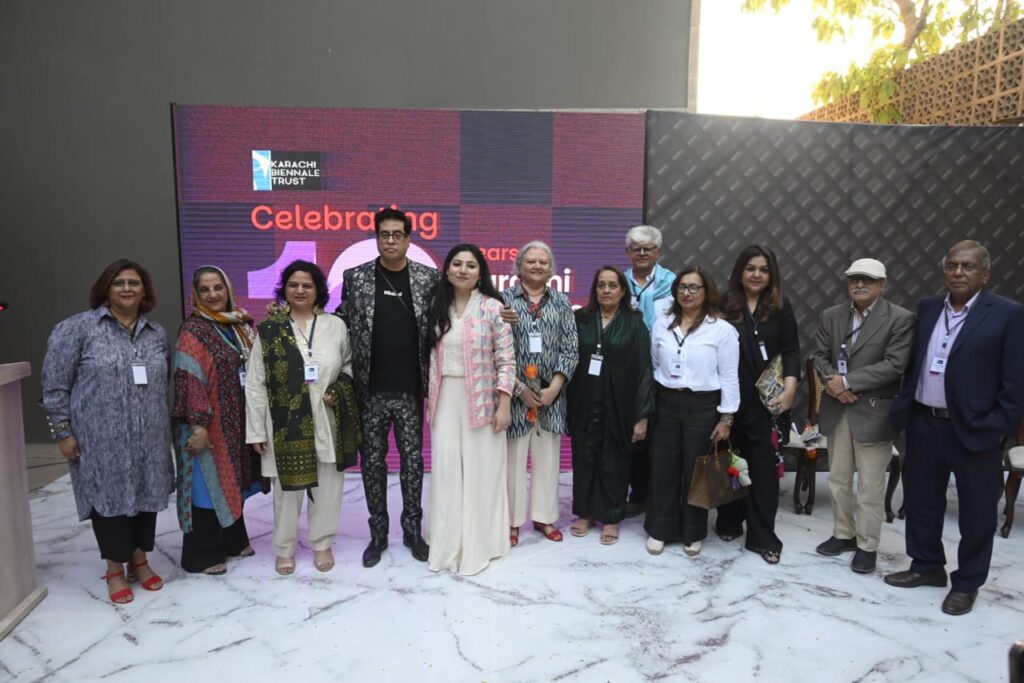 Karachi Biennale Trust KB27 press conference at Gulgee Museum
