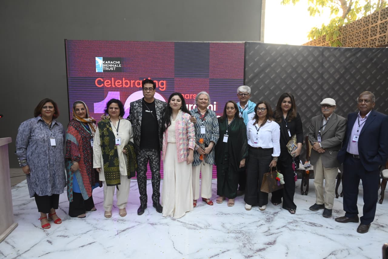 Karachi Biennale Trust KB27 press conference at Gulgee Museum