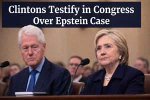 Clintons testify in Congress during Jeffrey Epstein investigation hearing