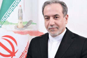 Iranian Foreign Minister Abbas Araghchi speaking on nuclear talks