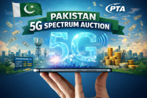 PTA 5G spectrum auction announcement in Pakistan