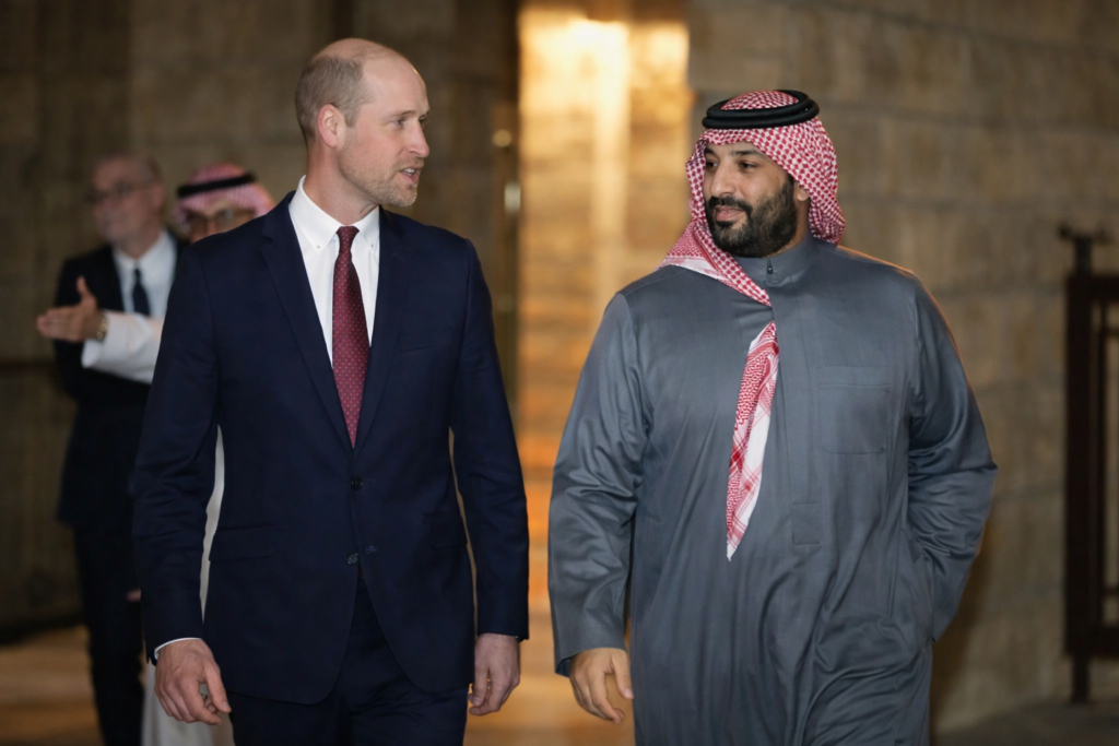 Prince William Saudi visit meets Crown Prince Mohammed bin Salman