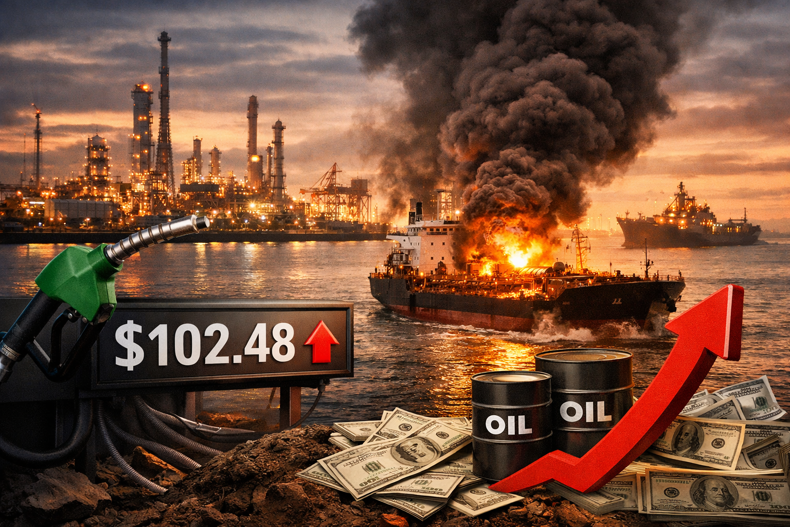 Oil prices jump as Gulf shipping attacks disrupt global energy supply