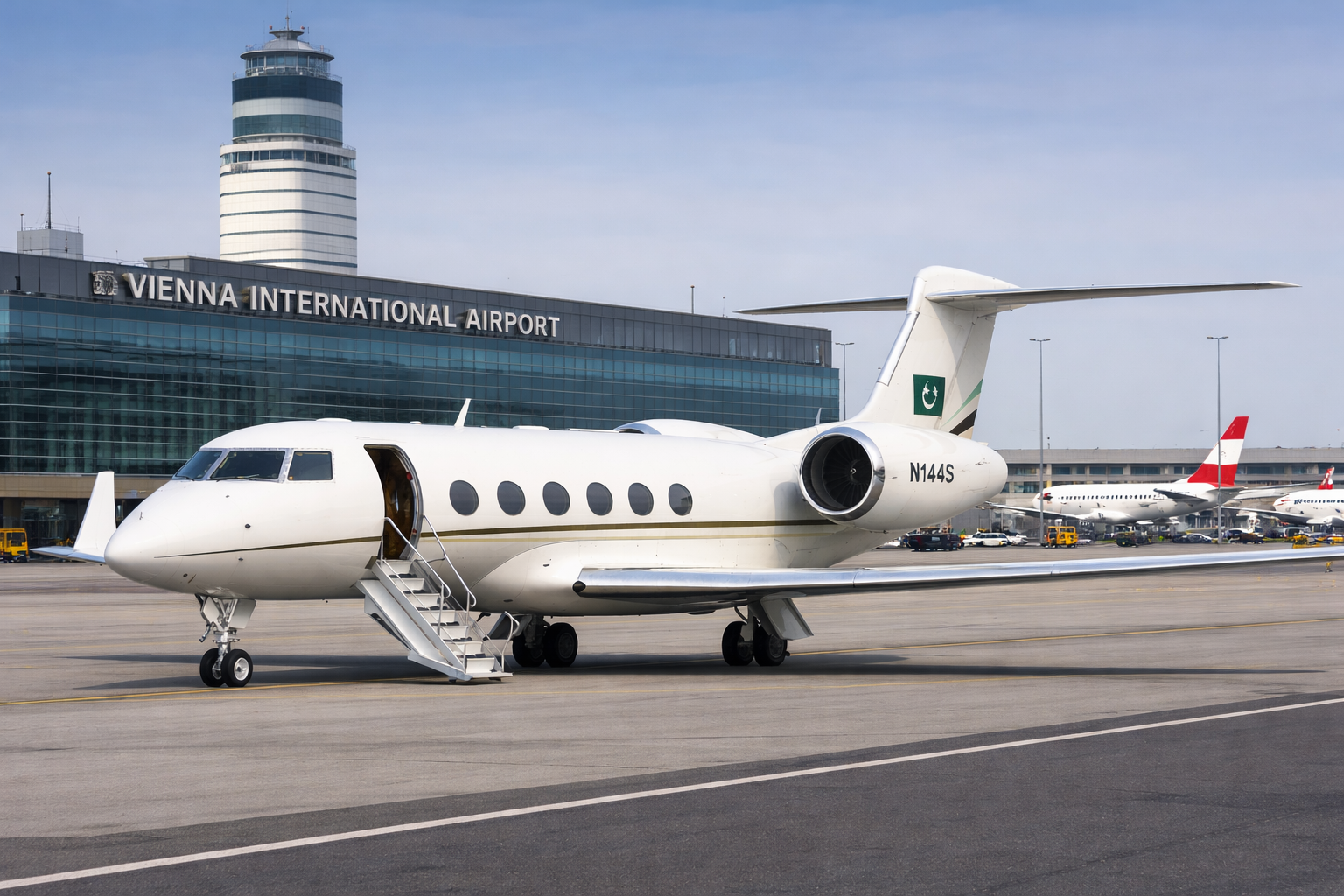 Punjab government jet controversy Gulfstream G500 aircraft at Vienna International Airport