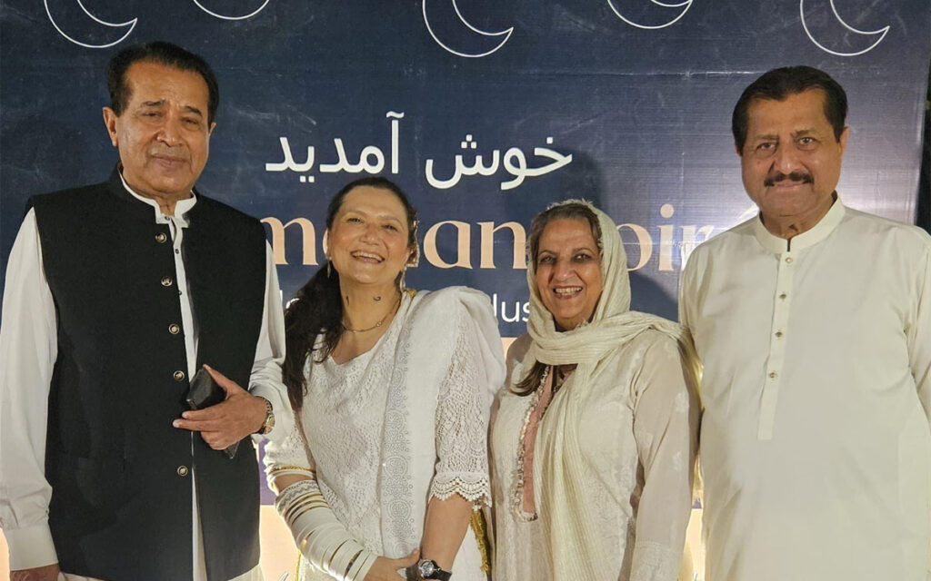 Mirza Ishtiaq Baig, Huma Haji Zakar Pardesi, Shahnaz Ramzi and Mirza Ikhtiar Baig at Shaan-e-Pakistan Sahoor Night